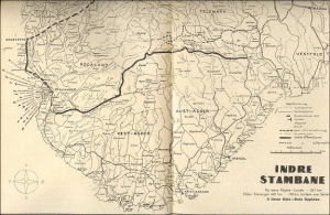 Kart over Indre stambane 1948
