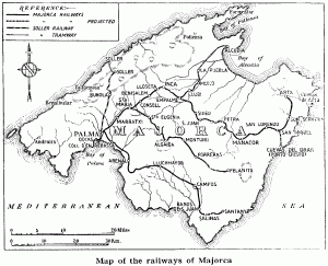 Jernbanenettet på Mallorca i 1936